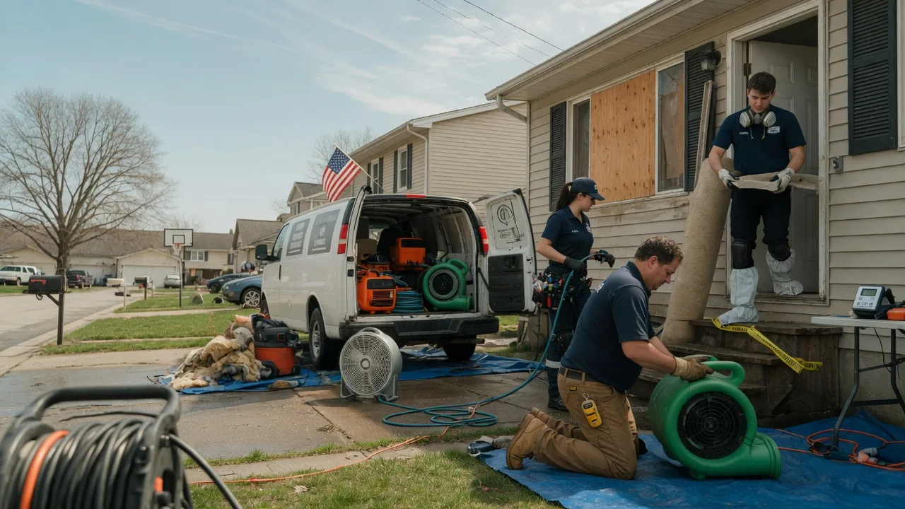 Water Damage Restoration in New Glarus, WI near me